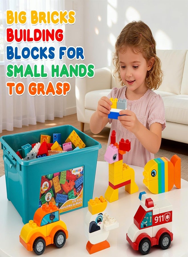 MIMAX Classic Big Bricks Building Blocks Set, 180 PCS Toy Building Sets for All Major Brands, Interactive Building Toy with Storage Box, for Kids, Boys and Girls - Image 5